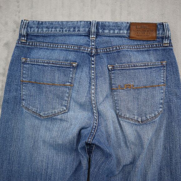 Lauren Jeans Co Pants Womens 4 Blue Denim Classic Straight Pockets Jeans - Picture 8 of 16